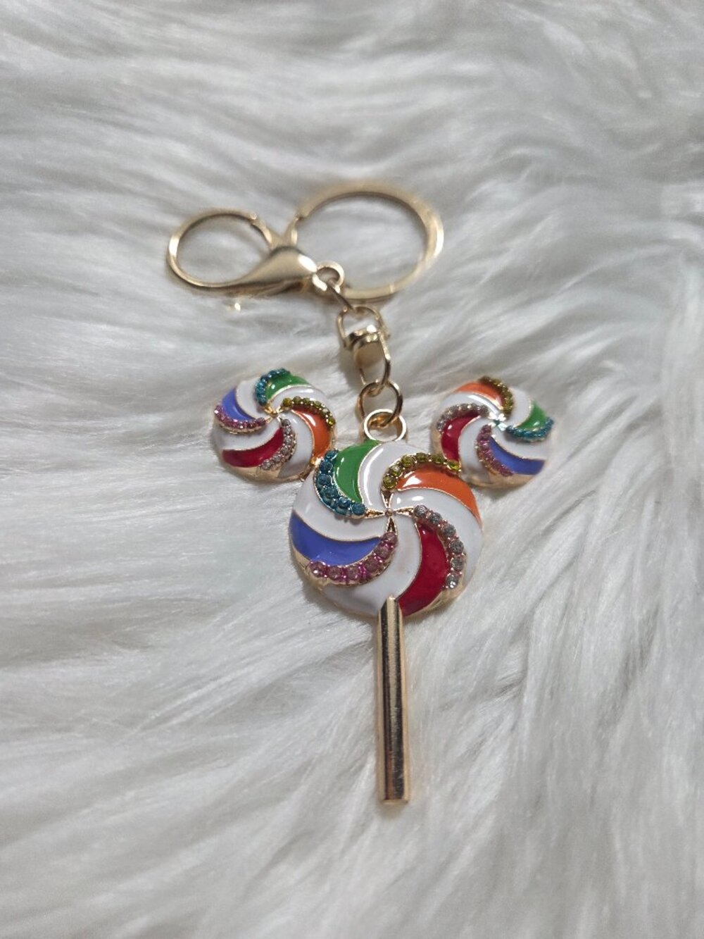 Mickey Mouse Lollipop Design Keychain - Picture 5 of 6